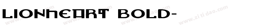 Lionheart Bold字体转换
